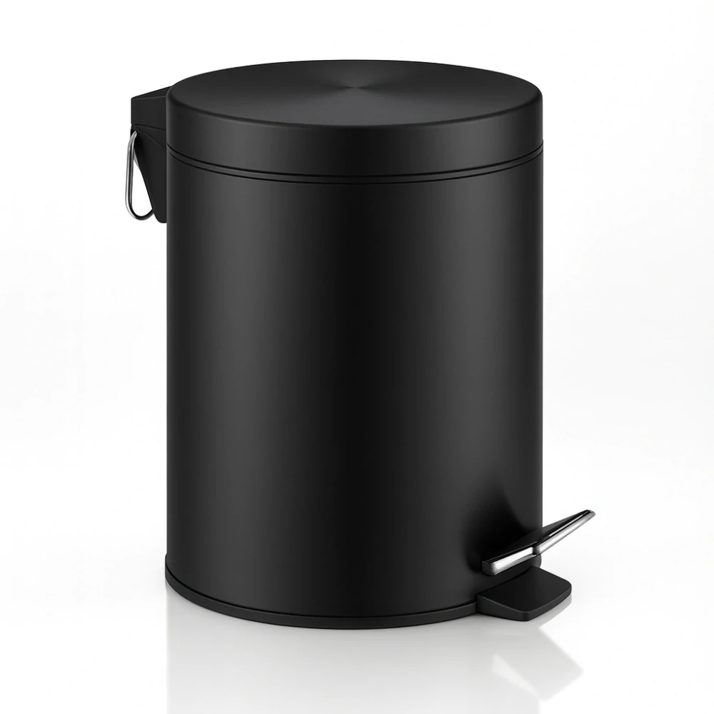 Garlist TBS-012 Kôš nášľapný matná čierna 12 l