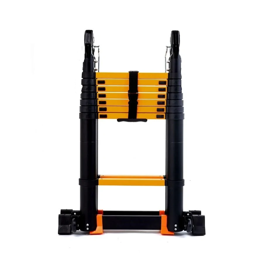 Garlist PROFI TLKS1919 teleskopický rebrík / štafle 3,8 m (1,9 m + 1,9 m) s kolieskami