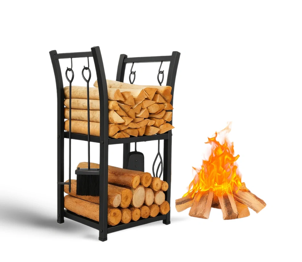 Garlist SNH-01 Stojan na drevo + krbové náradie 4 ks