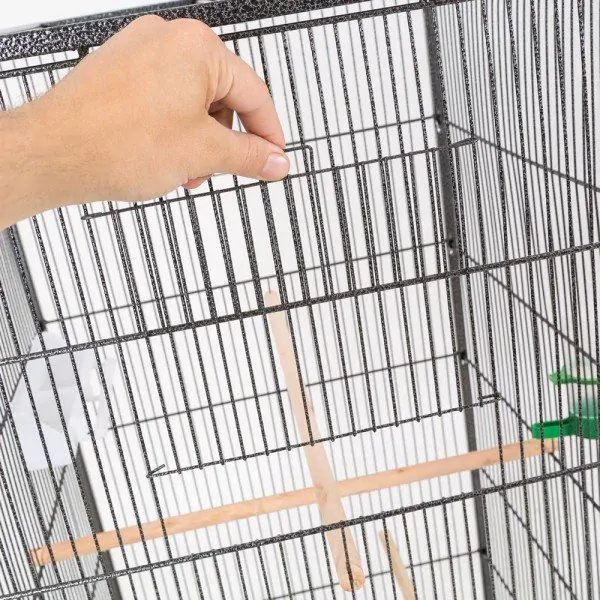 Garlist BC02 Vtáčia voliéra - klietka antická strieborná pre vtáky