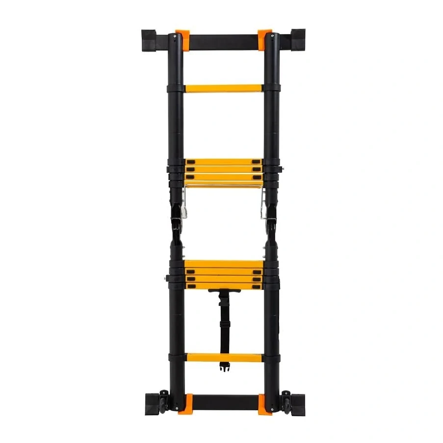 Garlist PROFI TLKS1919 teleskopický rebrík / štafle 3,8 m (1,9 m + 1,9 m) s kolieskami