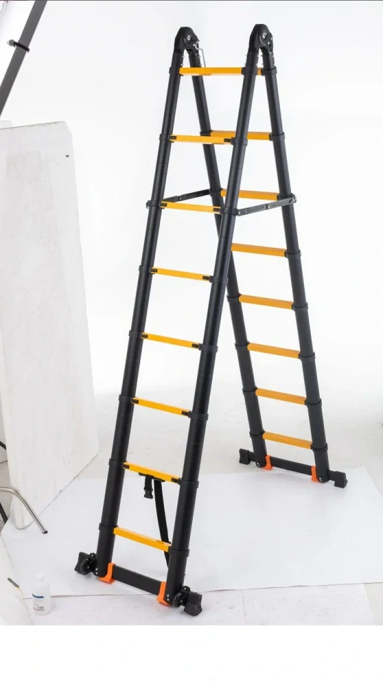 Garlist PROFI TLKS4141 teleskopický rebrík / štafle 8,2 m (4,1 m + 4,1 m) s kolieskami