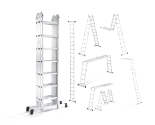 Garlist GST0407 Profi viacúčelový rebrík 4x7