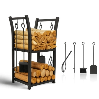 Garlist SNH-01 Stojan na drevo + krbové náradie 4 ks