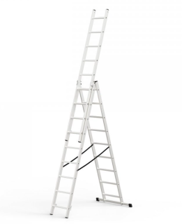 Garlist GST Profi Rebrík hliníkový trojdielny, 3x9 priečok