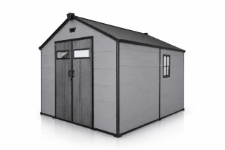 Garlist ZDP-03 Záhradný plastový domček 245 × 245 cm (6 m²) sivý
