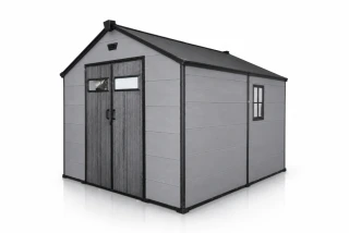 Garlist ZDP-04 Záhradný plastový domček 245 × 306 cm (7,5 m²) sivý