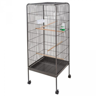 Garlist BC02 Vtáčia voliéra - klietka antická strieborná pre vtáky