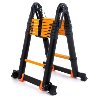 Garlist PROFI TLKS6363 teleskopický rebrík / štafle 6,6 m ( 3,3m + 3,3m) s kolieskami